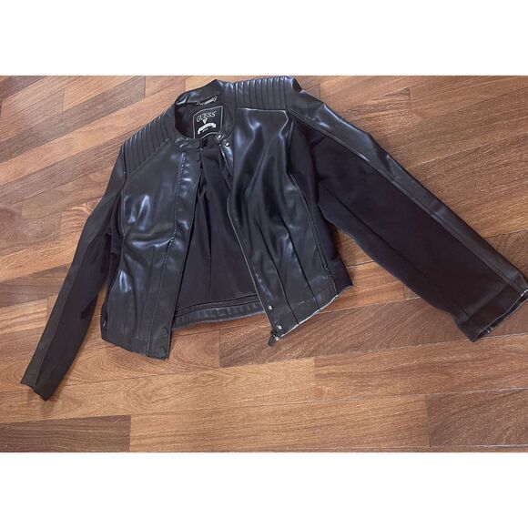 Women's Guess Leather Jacket - Picture 2 of 8